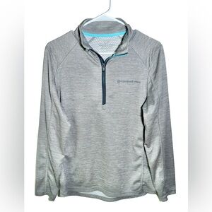 Vineyard Vines Women’s Performance Half Zip Athleisure Pullover Size Small Gray